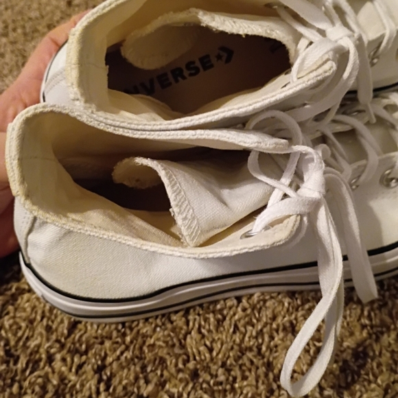 Converse Chuck Taylor All Star Lift Platform high-top sneakers in white canvas w - Picture 14 of 14